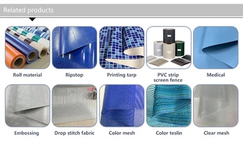Waterproof PVC Tarpaulin 900GSM High Anti-UV Coated Polyester PVC Tautliners Curtains