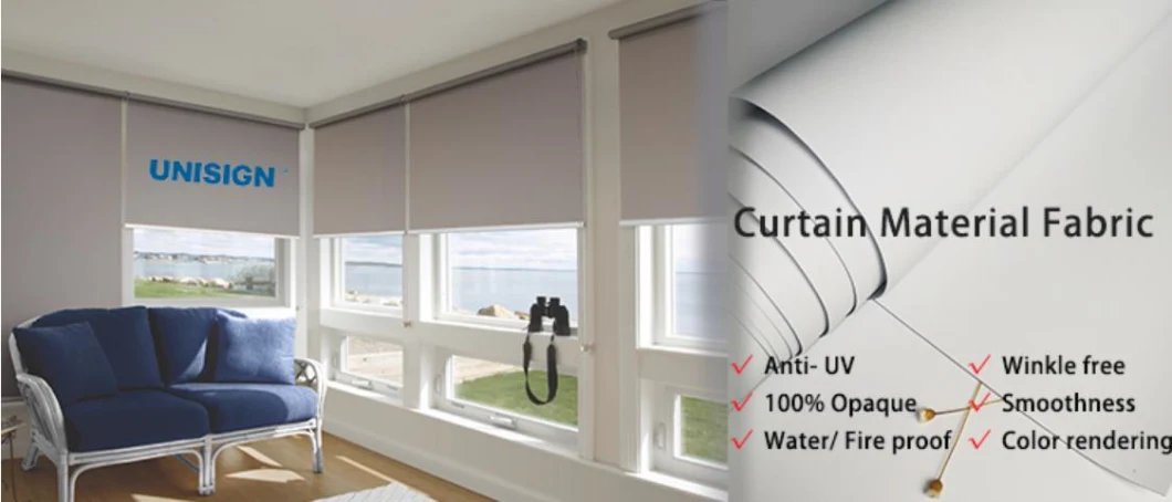 100% Polyester Roller Blinds Fabric Window Curtain Fabric Blackout Roller Blinds