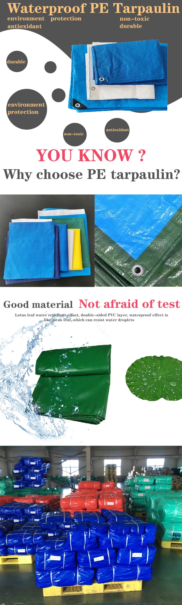 Practical Promotional UV-Protection Waterproof PVC Tarpaulin Tent