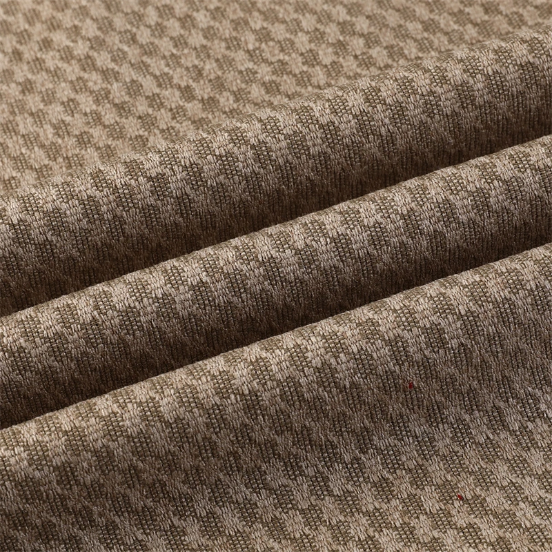 Dark Brown Imitation Linen Hotel Curtain Cloth, Seat Cloth (customizable)