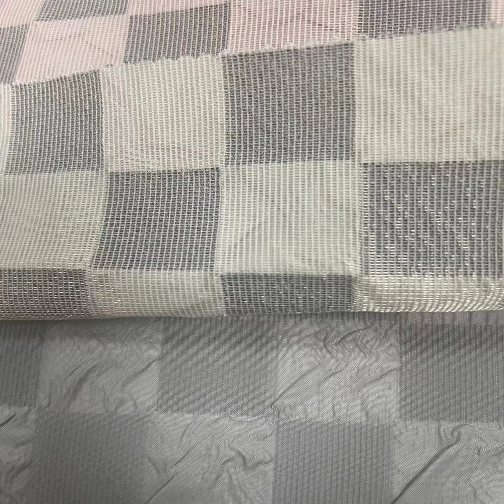 400t Crepe Polyester Taffeta Checkerboard Jacquard Autumn and Winter Tide Brand Fabric