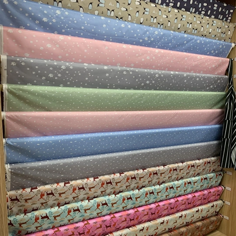 Cheap Price Polyester PVC Printed Raincoat Sunshade 300 Different Patterns Taffeta Fabric