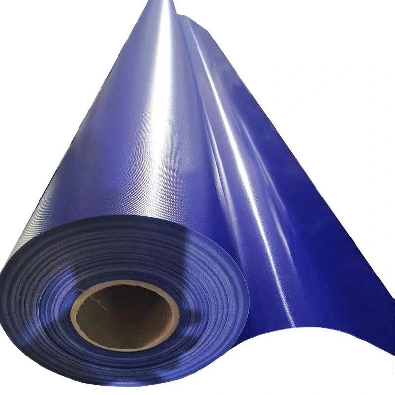 400GSM-1200GSM Blue Green Waterproof Sun Protection Cover PVC Tarpaulin Roll Material