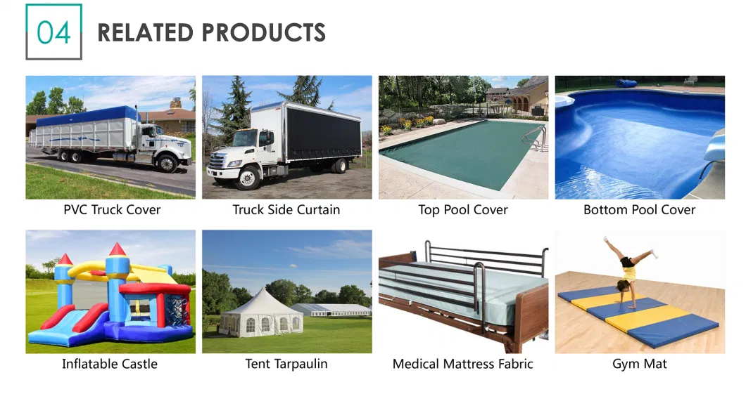 PVC Tarpaulin Cover 100% Polyester for Swimming Pool Top Cover