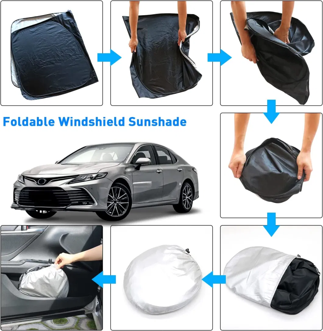 High Quality Waterproof UV Protection Polyester Car Windshield Sun Shade Cover