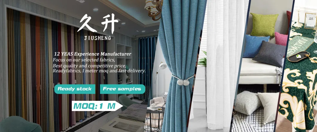2022 Wholesale Custom Luxury Finished Office Panel Valance Jacquard Curtain