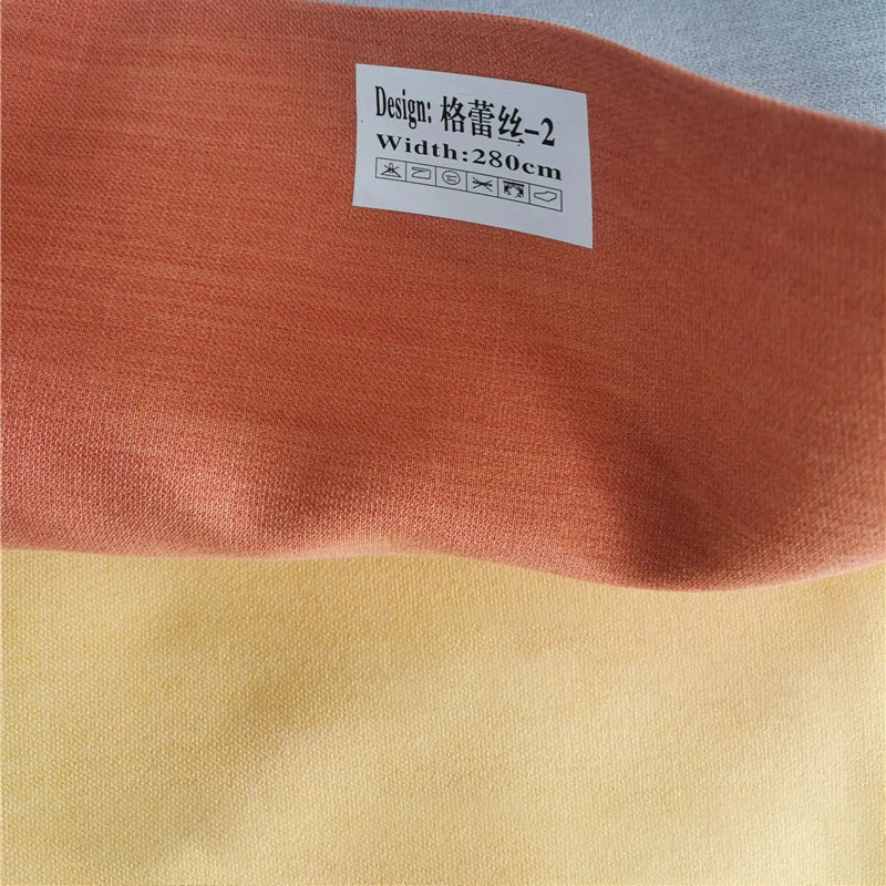 Factory Supply Soft Solid Color Insulation Sun Protection Thicken Shading Curtain Fabric