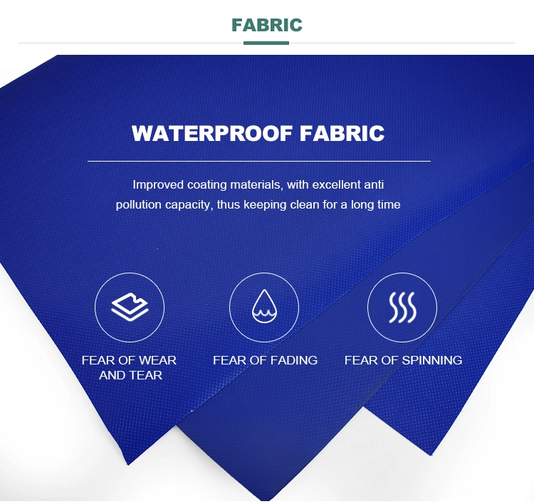 300GSM-1200GSM Blue Green Waterproof Sun Protection Cover PVC Tarpaulin