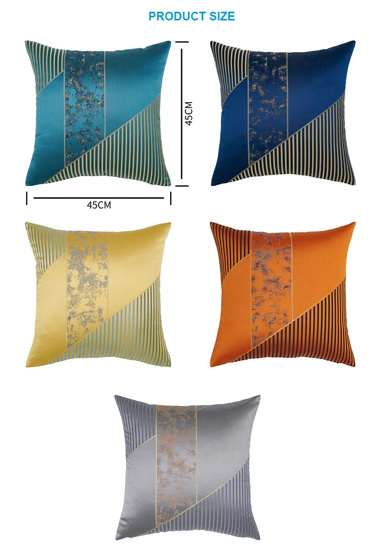 2022 High Grade Satin Jacquard Fabric Luxury Home Throw Pillow Cushion for Modern Hotel Room Office