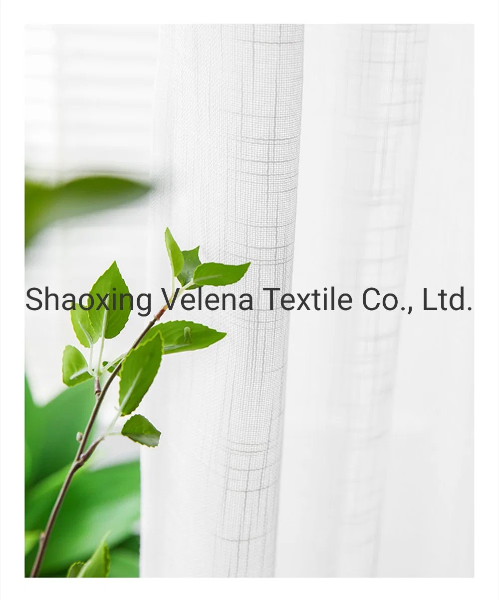 New Simple Window White Curtain Sheer for Living Room Balcony Bedroom Transparent Upholstery Curtain Fabric