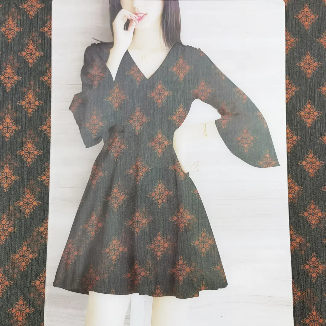 100 Polyester Wholesale Chiffon Digital Printing Crepe Silk Abaya Crinkle Yoryu Chiffon Veil Transparent Fabrics for Dress Clothing