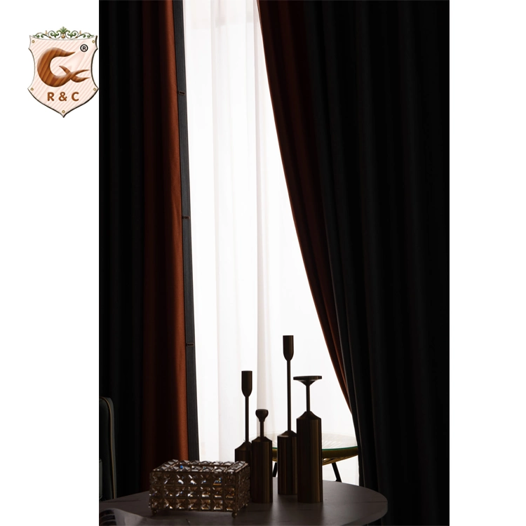 Supplier Blackout Curtain Fabric China Ready Made 100% Polyester Hotel Curtain