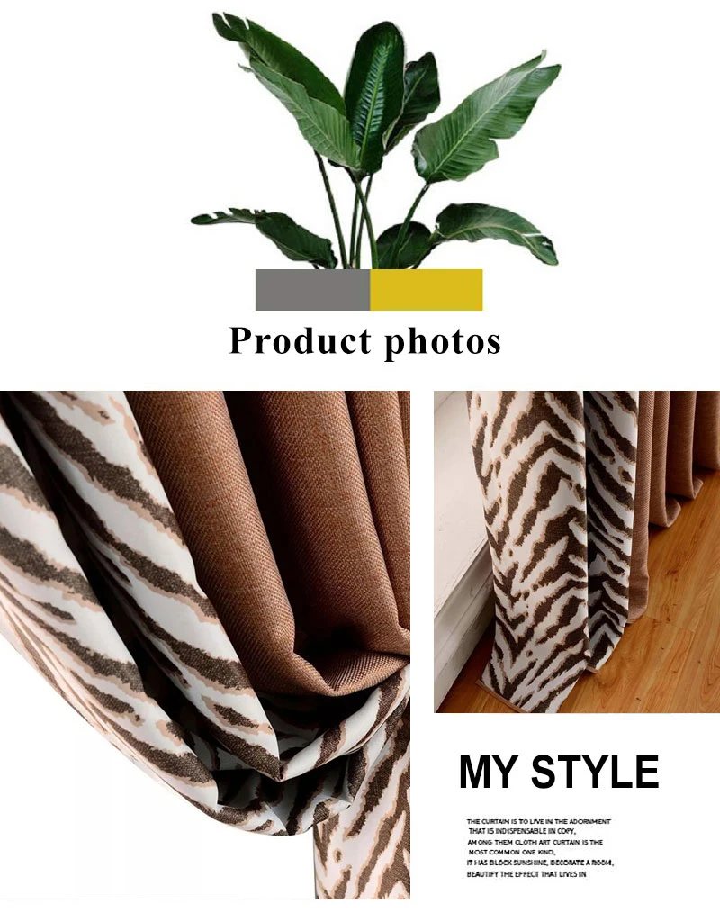 Factory Wholesale Cheap Price Luxury Home Decoration Floral Printing Blackout Curtain