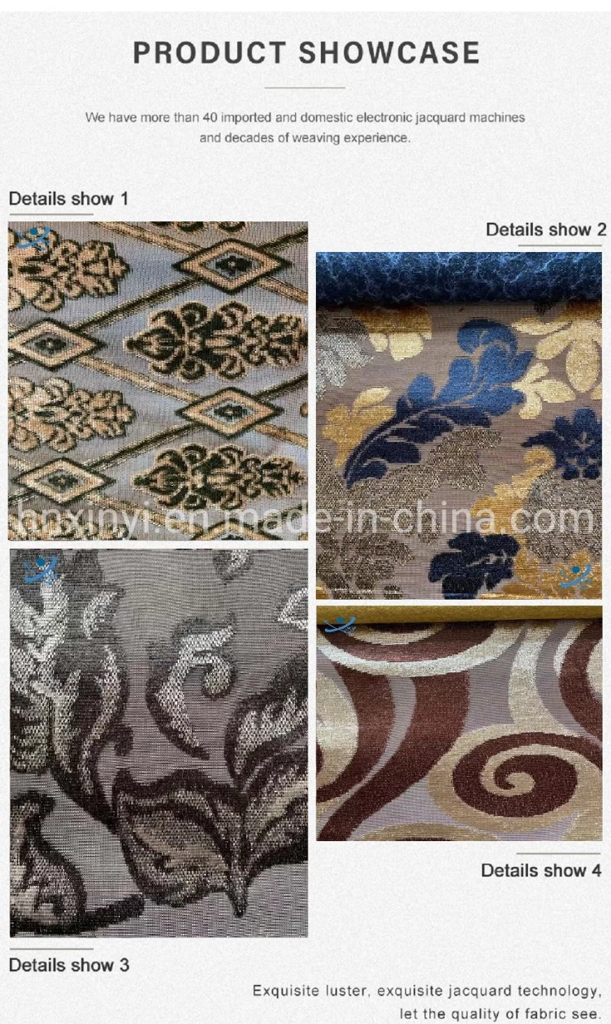 Hot Sale Floral Screen Printed Embroidered Polyester Knitted Jacquard Fabric for Apparel