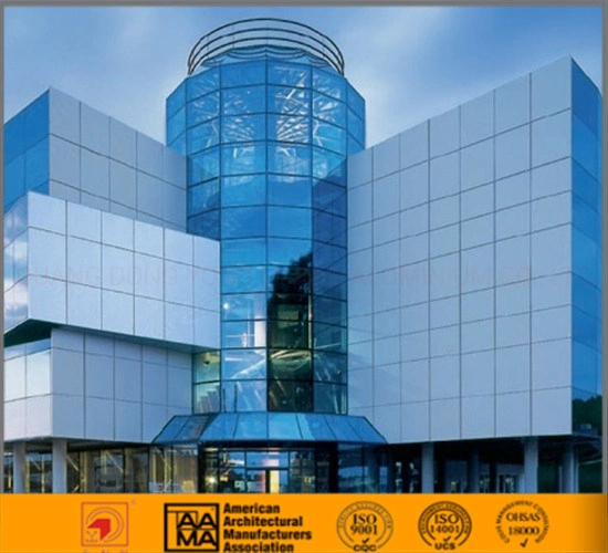 Modern Design Aluminum Tempered Tinted Full Double-Glazed Glass Curtain Wall System