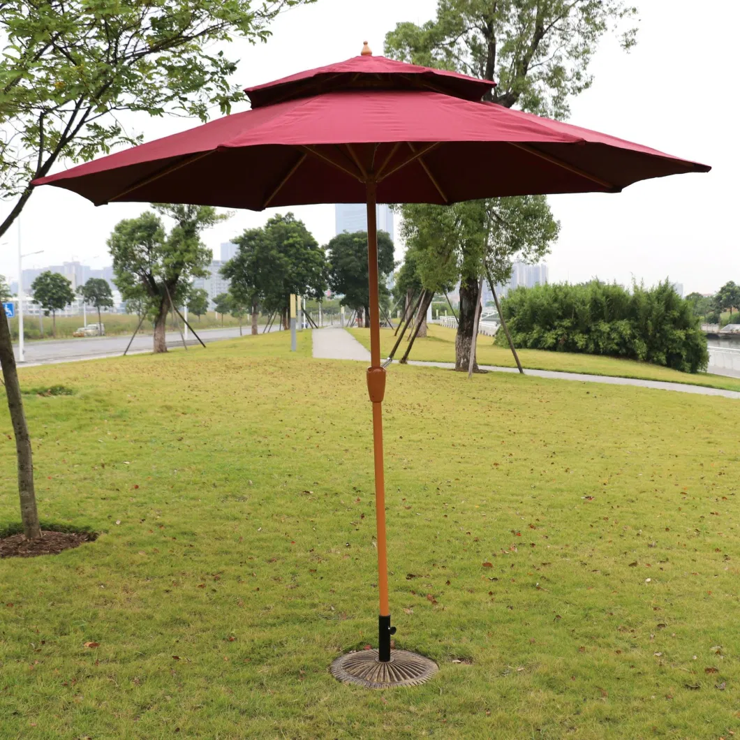 OEM Logo Promotion Advertising Umbrella for The Beach Printing Polyester Fabric with Sliver Coating Inside, Polyester Manual