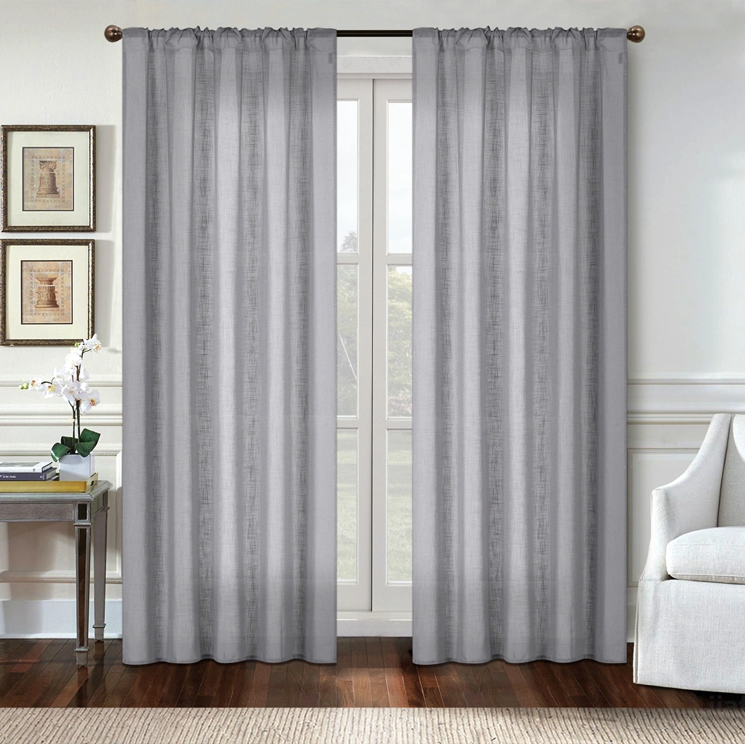 Wholesale High Quality Ready Made Luxury Soft Blackout Window Curtains for The Living Room