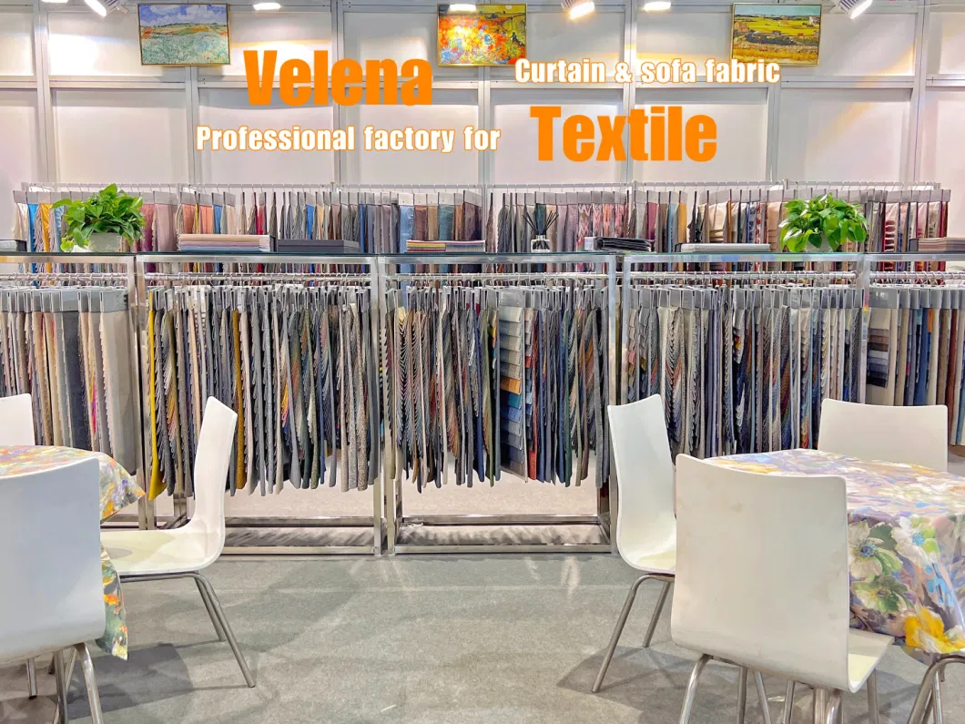 High Quality Polyester Linen Look Upholstery Furniture Sofa Curtain Home Textile Fabric High Quality China Factory