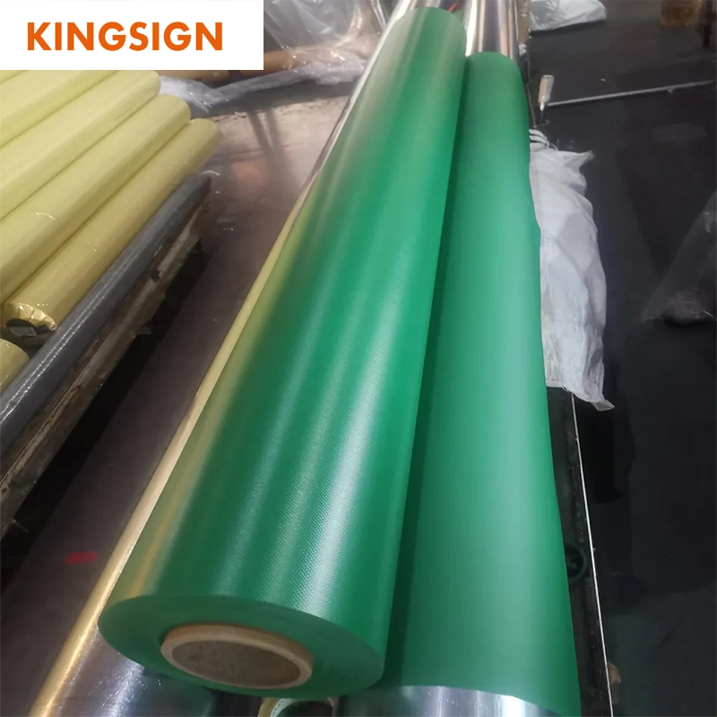 400GSM-1200GSM Blue Green Waterproof Sun Protection Cover PVC Tarpaulin Roll Material