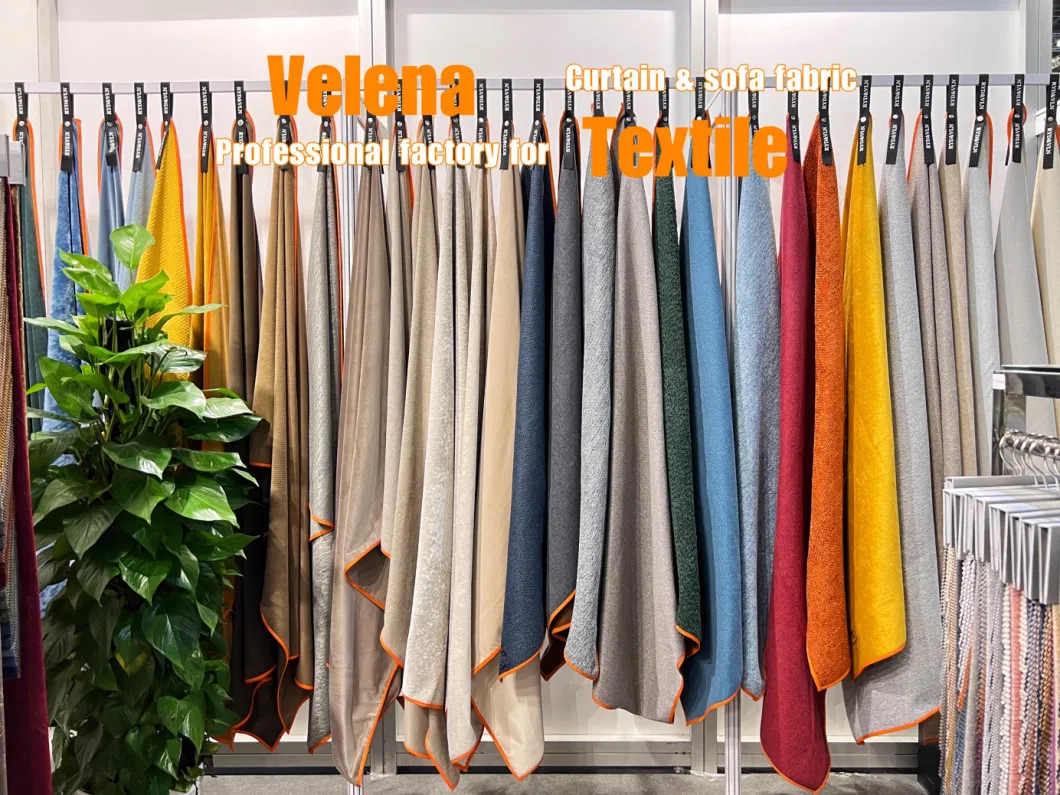 High Quality Polyester Linen Look Upholstery Furniture Sofa Curtain Home Textile Fabric High Quality China Factory