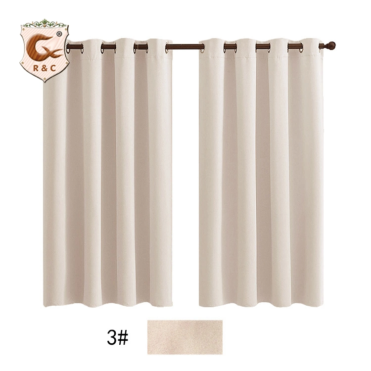 Factory Supply Custom 100% Polyester Hotel European Black out Blackout Curtain for Living Room