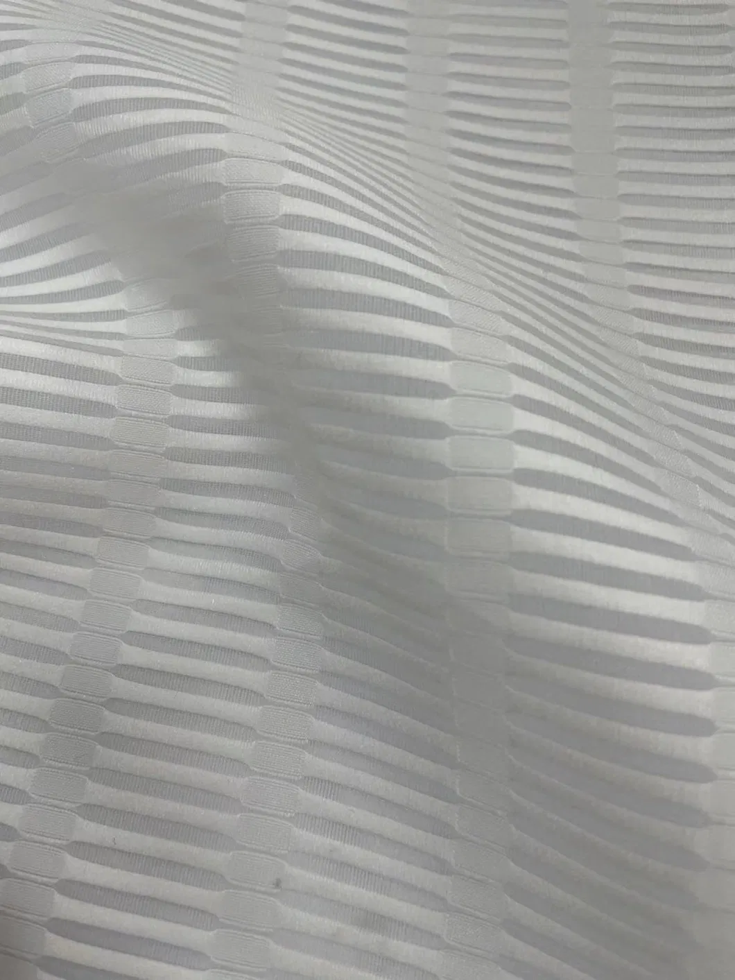 Mesh Women&prime; S Lattice Transparent Polyester Organza Series Wedding Dress Fishbone Pattern Fabric