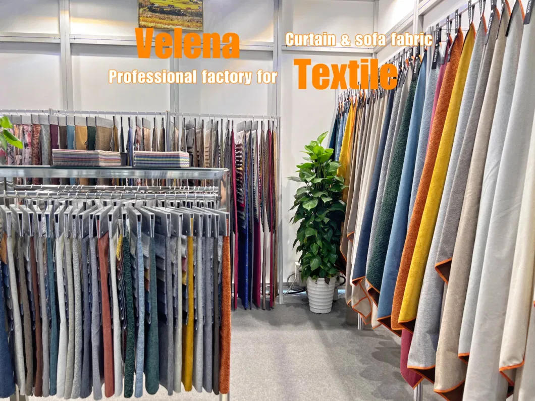 High Quality Polyester Linen Look Upholstery Furniture Sofa Curtain Home Textile Fabric High Quality China Factory