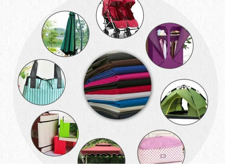 100% Polyester Polyurethane Coated Waterproof Sunshade Fabric for Raincoat Tent Curtain Sofa Dust Cover