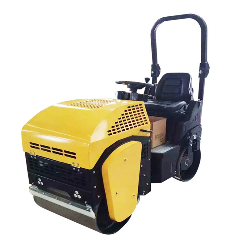 Construction Equipment Small Size Ride on Diesel Double Drum 1 Ton Fully Hydraulic Mini Asphalt Road Single Drum Vibratory Heavy Roller