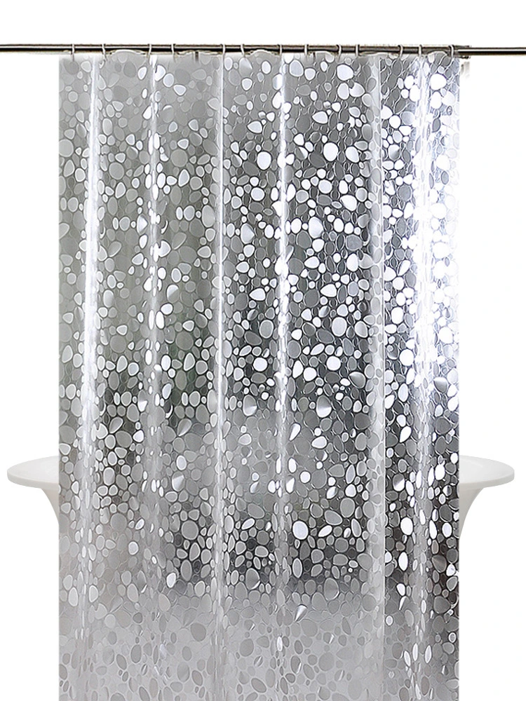 Waterproof 3D Transparent Digital Printing Shower Curtains