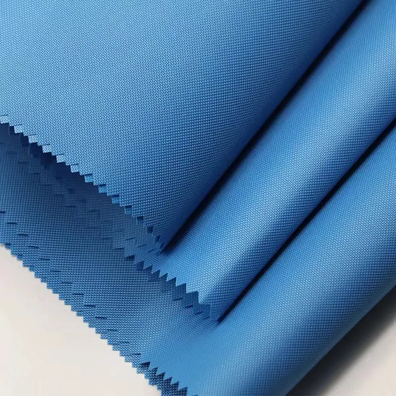 Waterproof Nylon/Polyester PVC PU PA Silver Coated Coating Ripstop Oxford Shade Fabric for Bags Luggage Tents