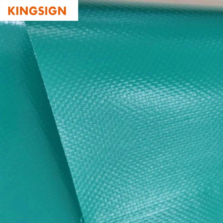 400GSM-1200GSM Blue Green Waterproof Sun Protection Cover PVC Tarpaulin Roll Material