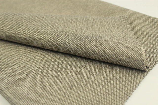 Fireproof Polyester Imitation Linen Blackout Curtain Fabric for Hotel