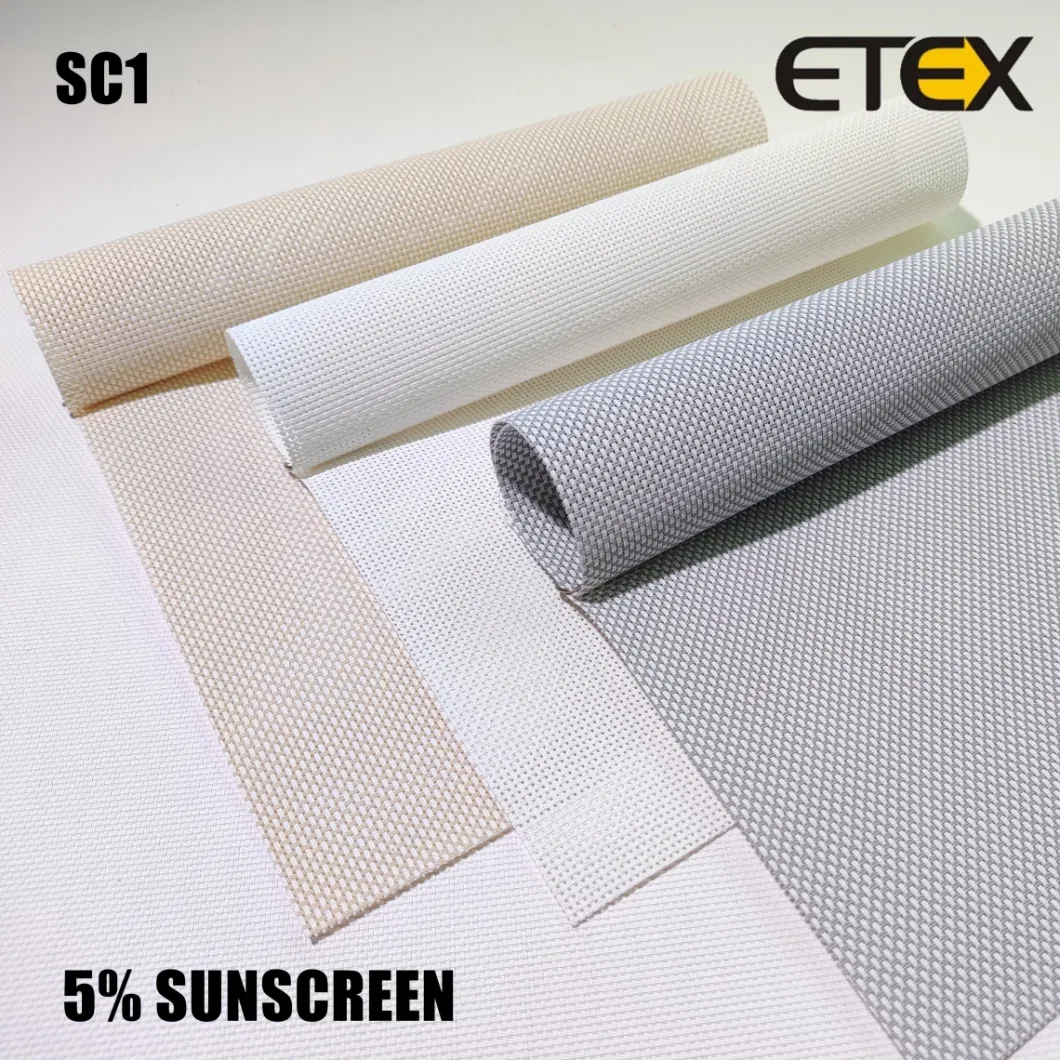 Wholesale 30% Polyester 70% PVC Sunscreen Blind Fabric Average 5%