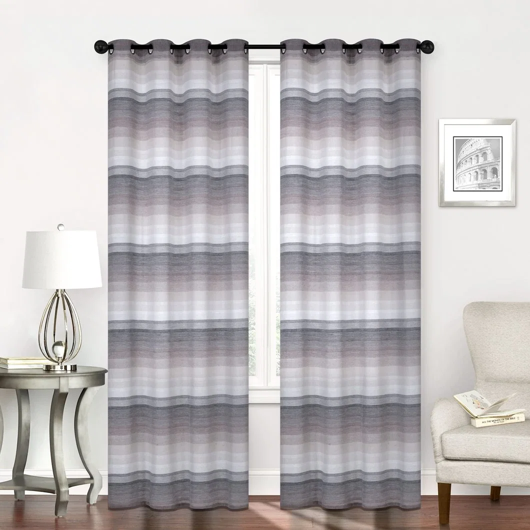 2024 Wholesale Latest Design Comfortable Polyester Sheer Modern Window Curtain for The Living Room