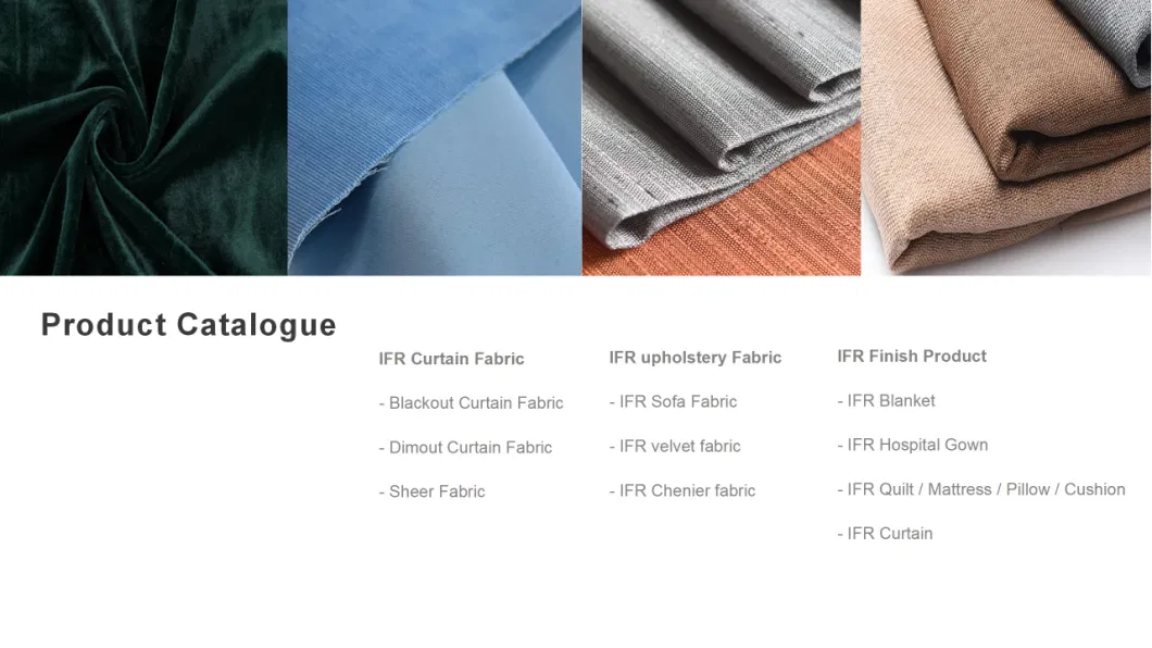 Inherent Flame Retardant Polyester High Quality Blackout Curtain Fabric