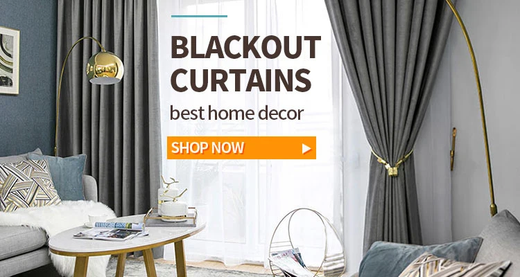 New Style High Shading Ready Made Custom Window Curtains, Blackout Window Curtains for The Living Room