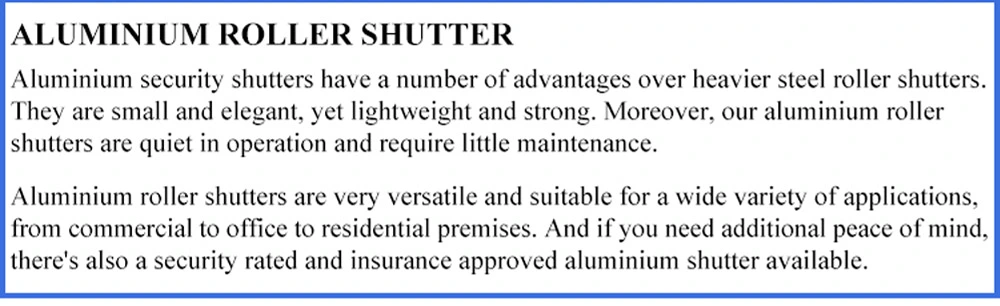 2-20% Discount Hurricane Proof Rolling Blinds Security Window Door Aluminum Roller Shutter