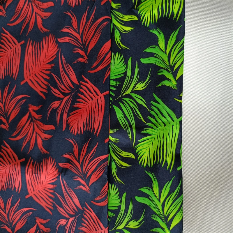 Quick-Drying Printed Poly Printing Microfiber Twill Polyester Fabric for Beach Pants