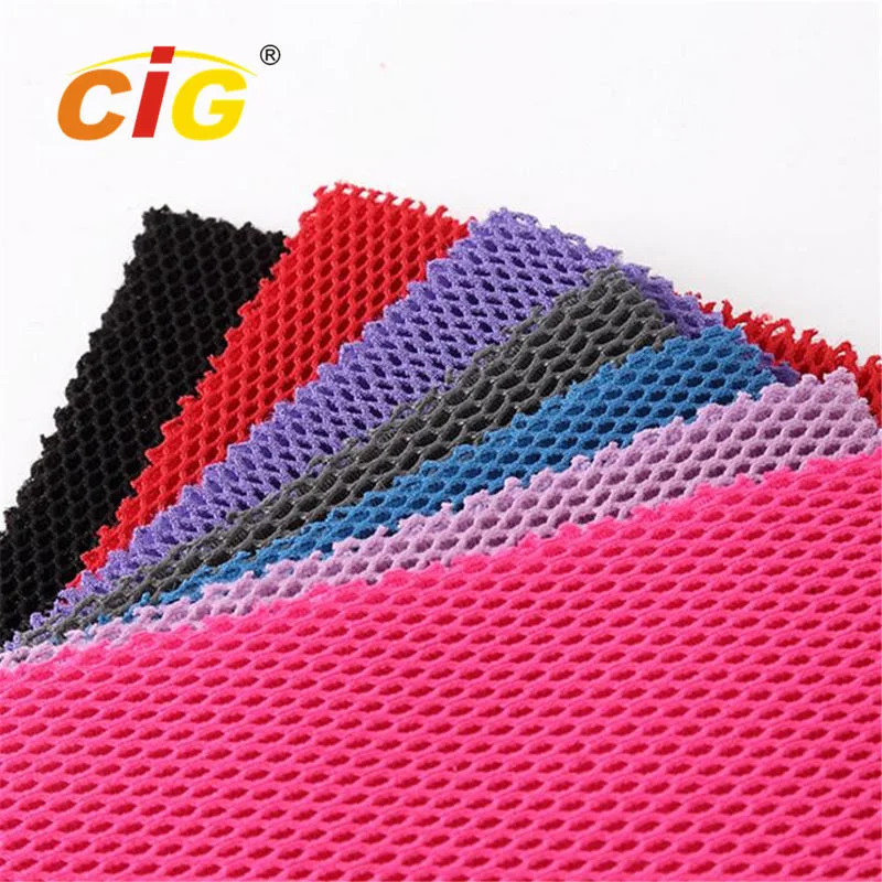 Elastic Soft 3D Spacer Sport Sandwich Nylon Polyester Air Mesh Fabric