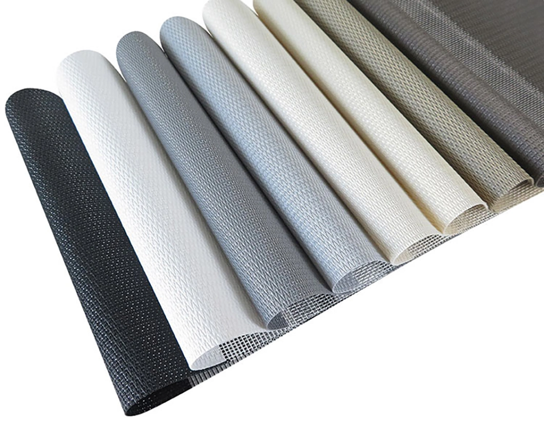 Waterproof Plain Textile White Zebra Blinds Roller Fabric for Material Window Blinds