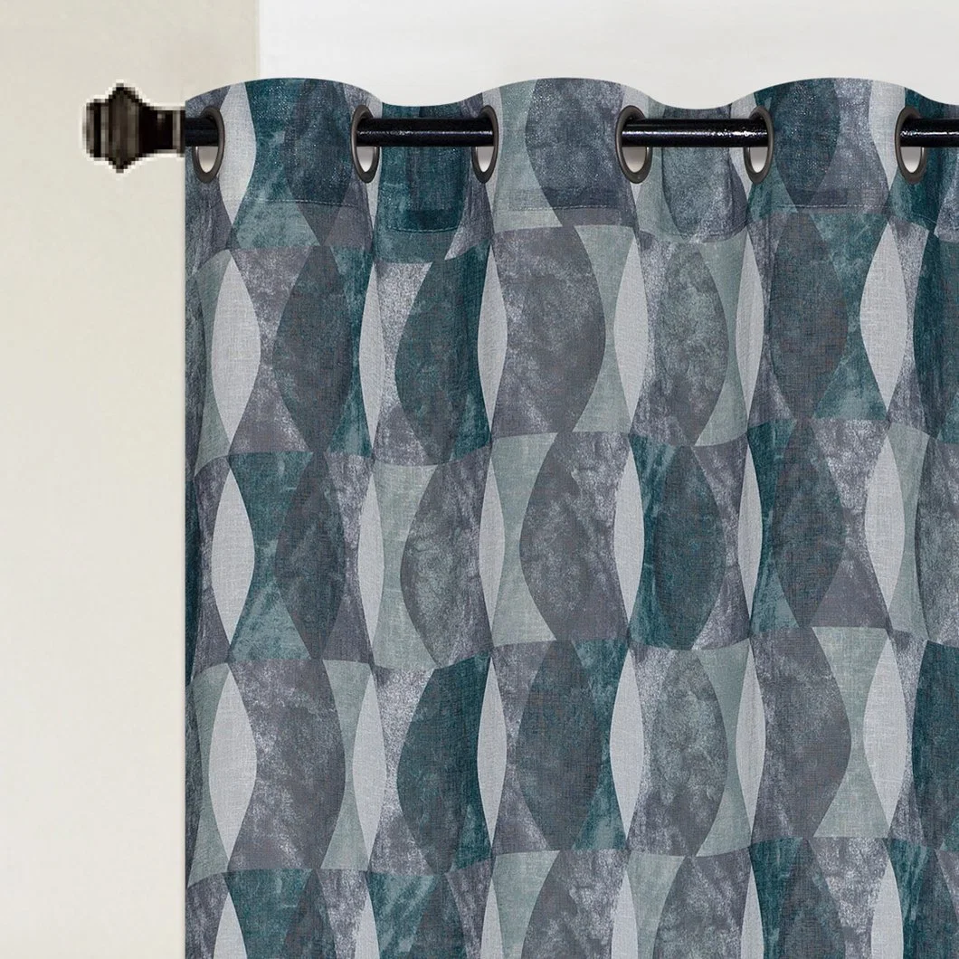 New Design European Sheer Curtain Modern Printed Curtains Living Room Curtains