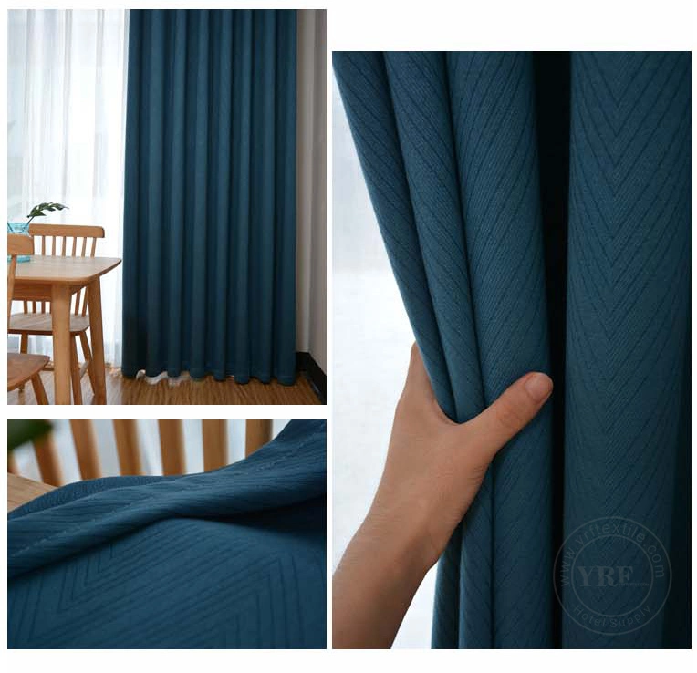 Hotel Supply Home Textile 100% Polyester Fabric Blackout Curtain Vertical Blind for Student Room