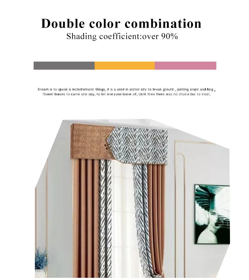 Factory Wholesale Cheap Price Luxury Home Decoration Floral Printing Blackout Curtain