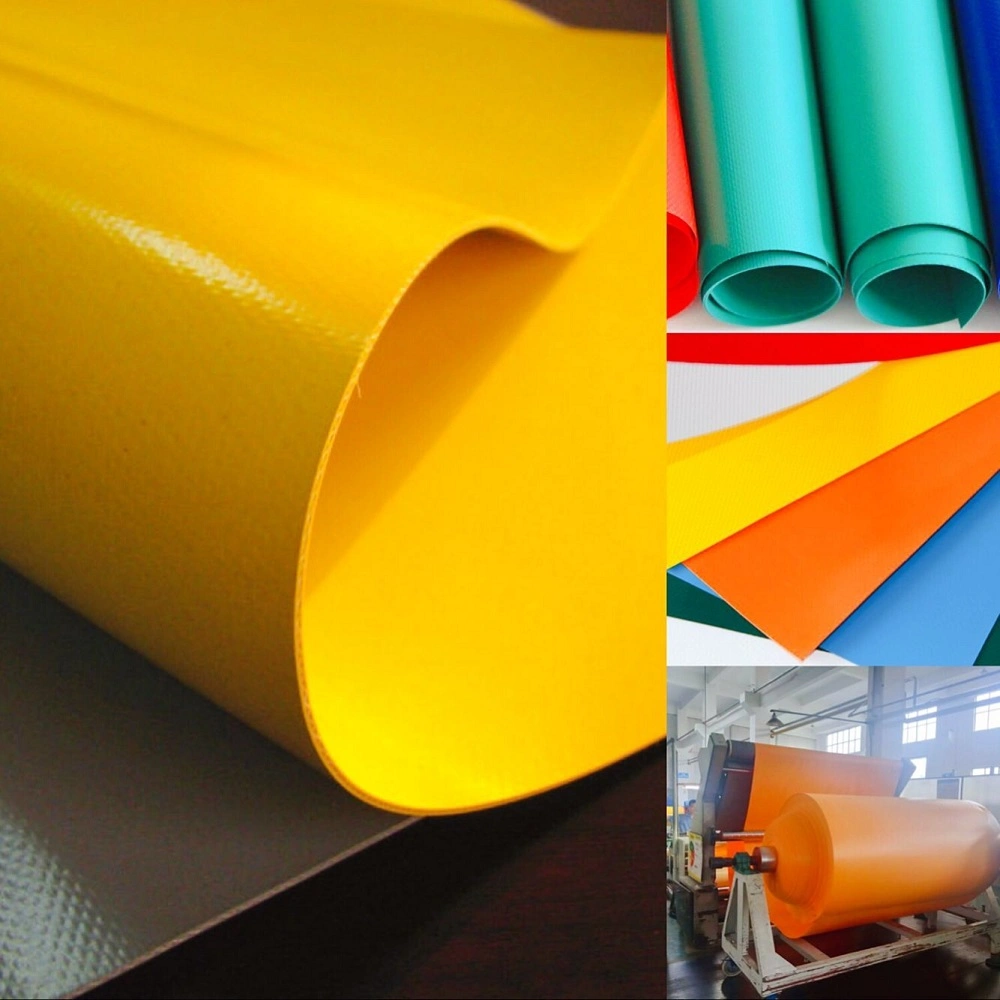 18oz 100% Polyester PVC Tarp Vinyl Coated Tarpaulin Fabric Roll