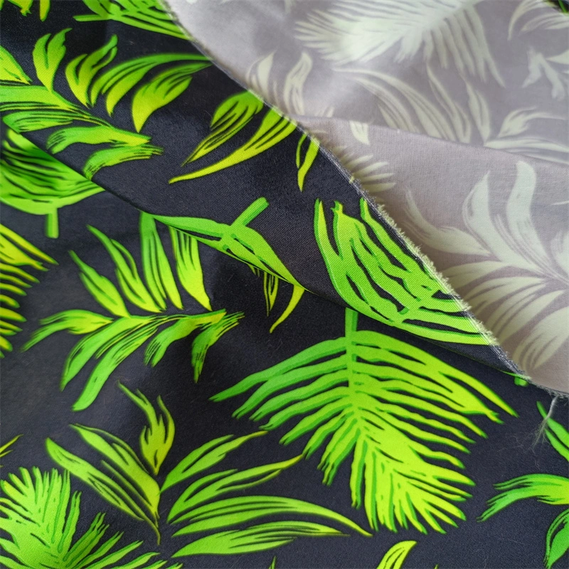 Quick-Drying Printed Poly Printing Microfiber Twill Polyester Fabric for Beach Pants