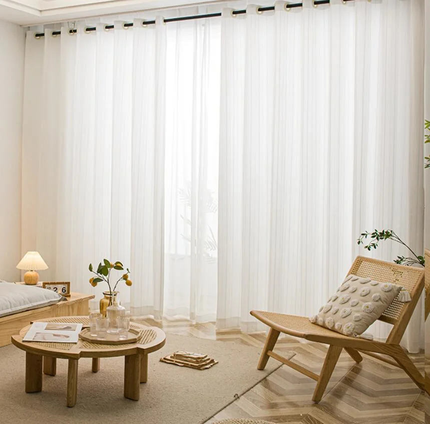 Home Hotel Room Translucent Voile Modern Living Room Window Sheer Curtain