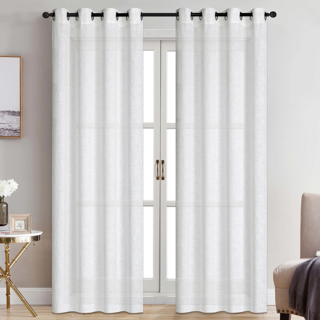 Modern Style Luxury Curtain 80%Polyester and 20%Linen Luxury Blackout Curtain Window