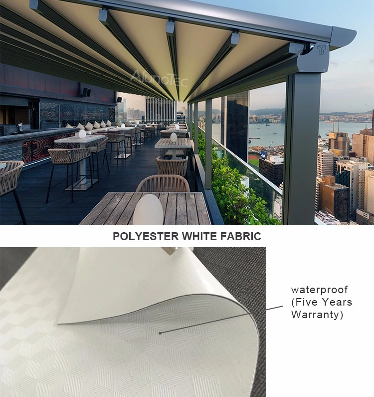 Exterior Remote Control Fabric Roofing Shade