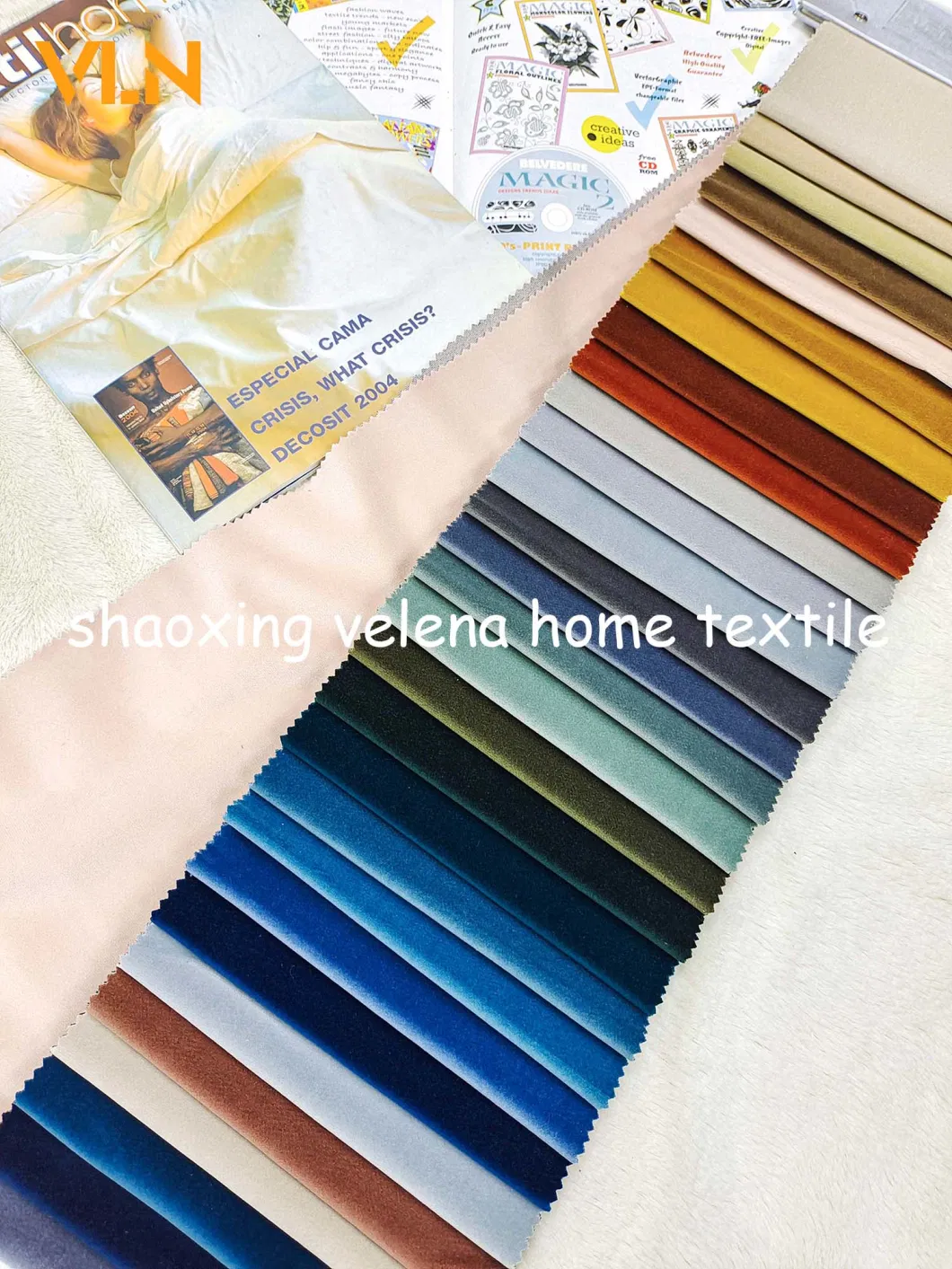 New Arrival 100%Polyester Blackout Holland Velvet Plain Dyed No Hair Direction Home Textile Furniture Upholstery Sofa Curtain Fabric
